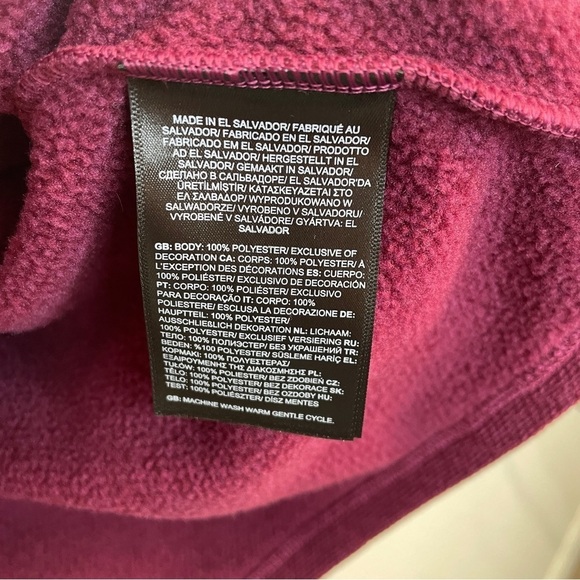 The North Face Mens Textured Cap Rock 1/4 Zip Pullover Boysenberry Size XXL - Picture 10 of 11